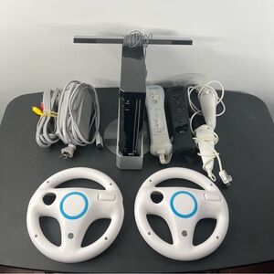 Nintendo Wii Black Console System Bundle Lot W/ 14 Video Games Tested & Working